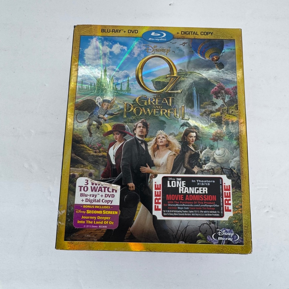 Disney Oz The Great and Powerful Blu-ray DVD Digital Combo New Sealed Slipcover